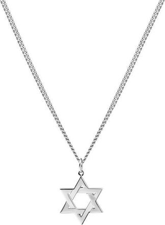 Miansai Star of David Pendant Necklace in Sterling Silver/Polished at Nordstrom, Size 22