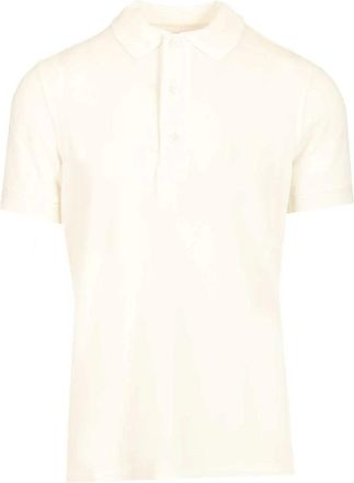 Tom Ford Tops, Heren, Wit, L, Katoen, Piquet Polo