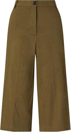 Pinko Bermuda Wide Broeken - Dames - Wijde Broeken - Groen - M - Broeken