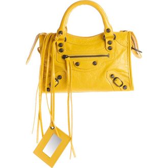 Balenciaga Mini Le City Bag in 7014 Marge Yellow at Nordstrom