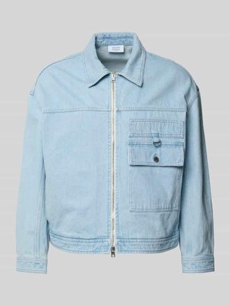 Maison Kitsun&eacute; Jeansjacke aus reiner Baumwolle in Jeansblau, Gr&ouml;&szlig;e XL