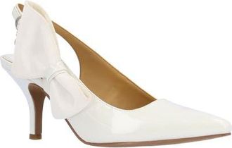 J. Reneé Rowin Slingback Pointed Toe Pump in White at Nordstrom, Size 6.5