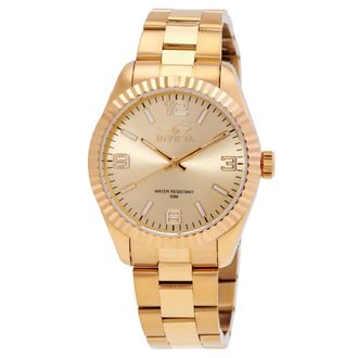 Invicta Specialty Quartz Gold Dial Ladies Watch 47475