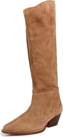 Free People Womens Sway Low Slouch Boots 2.0 Western, Tan