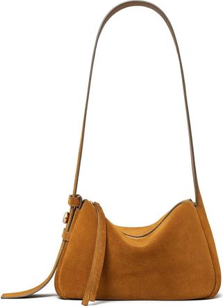 Tory Burch Small Romy Suede Shoulder Bag in Caramel at Nordstrom