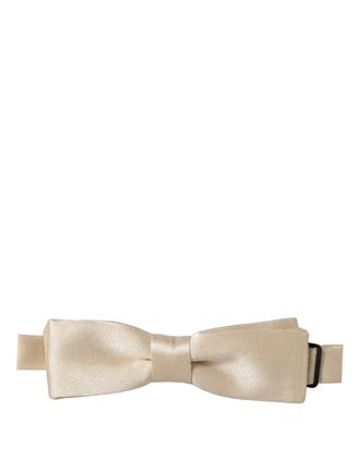 Dolce & Gabbana Silk Bow Tie - Beige