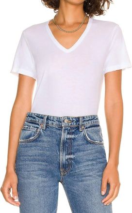 Cotton Citizen Standard V-Neck Tee In White