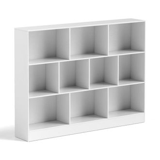 Giantex Estanter&iacute;a con 10 cubos abiertos blancos de 140 x 24 x 104 cm