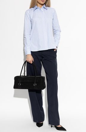 Stella McCartney Wool Trousers, Womens, Navy Blue