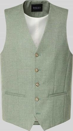 Digel Regular Fit Weste mit Viskose-Anteil Modell Edgar in Gruen, Gr&ouml;&szlig;e 48