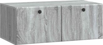 vidaXL Mueble De Tv De Pared 78,5 X 41 X 30 Cm Sonoma Gris Vidaxl