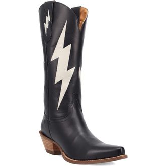 Dingo Thunderbolt Western Boot in Black at Nordstrom, Size 6.5