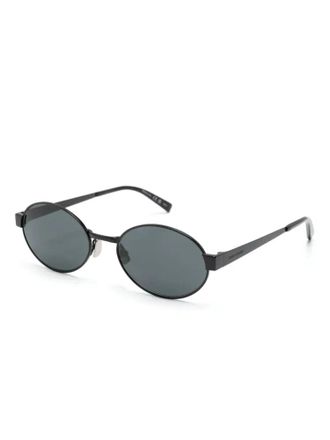 Saint Laurent Eyewear SL692 Oval Metal Frame Sunglasses - Black