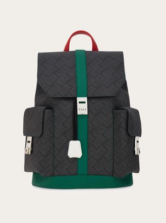 Ferragamo Men Dual-pocket backpack - Citymatch Capsule Green