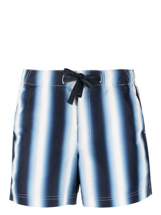 Orlebar Brown vertical-stripe swim shorts - men - Polyester/Spandex/Elastane/Polyamide - 30 - Blue