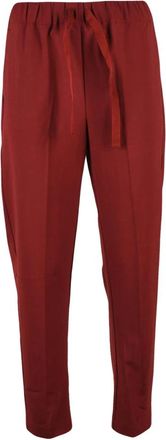 Semicouture Pantalones Tapered - Trousers - Mujer - Rojo - S