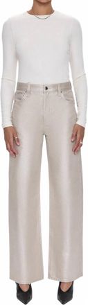 Pistola Denim Tate High Rise Wide Leg Jeans In Champagne Luster