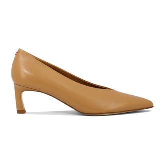Halmanera Pumps, female, Beige, Size: 7 US Leather Vale Pumps