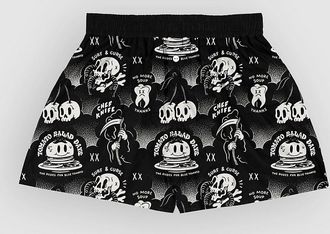 THE DUDES Dark Pattern Boxershorts schwarz