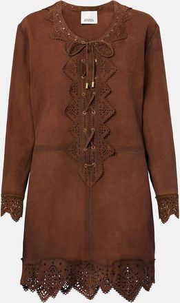 Isabel Marant Miniabito Charlina in suede con lacci