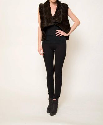 Love Token Carter Vest In Brown