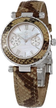 Guess Diver Chic Quartz Ladies Snakeskin Patterned Watch X35005L1S