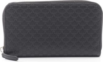 Gucci Black Leather Long Wallet (Bi-Fold) (Pre-Owned)