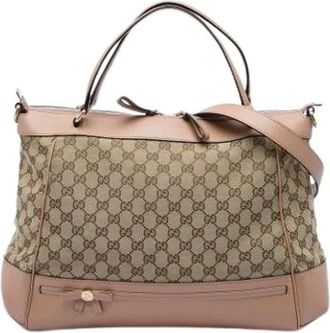 Gucci Pre-owned Mayfair Satchel - - Pre-owned - Donna - Beige - ONE SIZE