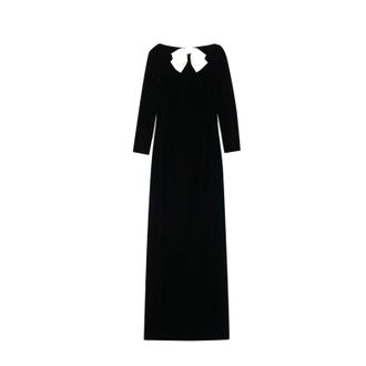 Saint Laurent Velvet Long Dress