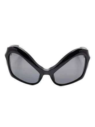 MUGLER cat-eye frame sunglasses - Black
