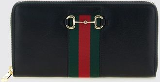 Gucci Portafoglio Gucci Horsebit Web con cerniera