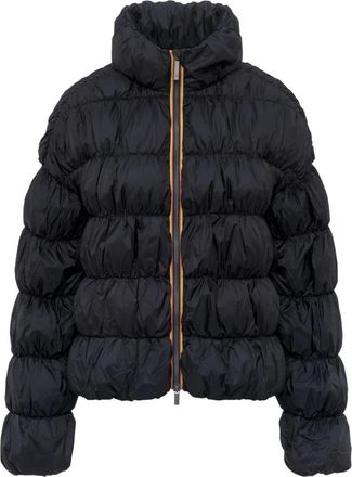 K-Way Frayn Maxi Ruffles - Dames - Jassen - Blauw - Maat: XS Zijde