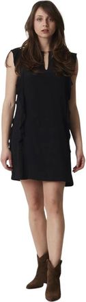 Dondup Elegante Jurk voor Vrouwen - Dames - Korte kleedjes - Zwart - XL - Kleedjes