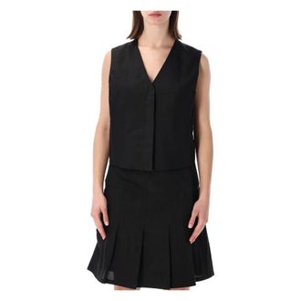Our Legacy Vests, female, Black, Size: 2XS Base Waistcoat