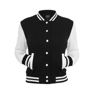 Urban Classics Dames/Dames Tweekleurig Sweatjack (Zwart/Wit)
