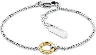 Calvin Klein Womens Ring Charm Bracelet - Gold - OS