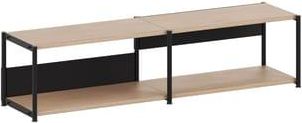 Tiptoe Low shelf Unit - Black - Powder coated steel
