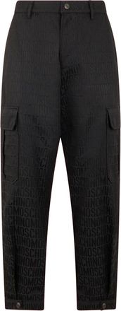 Moschino Elegant black trousers with high waist - male - Moschino - Slim-fit Trousers - Black - M - Trousers