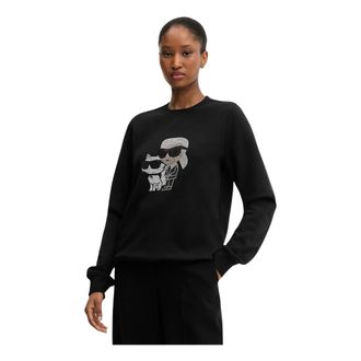 Karl Lagerfeld Dames, Sweatshirts & Hoodies, Zwart, Maat: XS