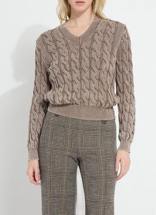 Lyss&eacute; Farrah Sunwashed V-Neck Sweater
