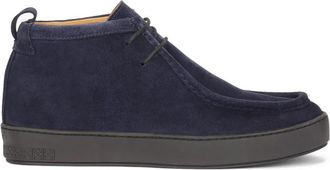 Kazar Marineblauwe su&egrave;de chukka sneakers - Heren - Veterlaarzen - Blauw - 45 EU - Su&egrave;de - Schoenen