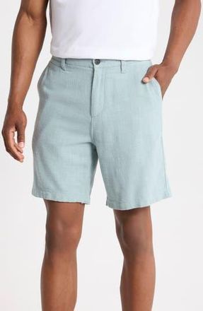 John Varvatos Johnny Cotton Shorts in Light Blue Heather at Nordstrom Rack, Size 38