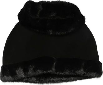 By Malene Birger Giacca con cappuccio e rifiniture in pelliccia sintetica - Nero