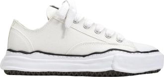 Miharayasuhiro Beperkte Oplage Canvas Lage Witte Sneaker - Heren - Sneakers - Wit - 39 EU - Schoenen