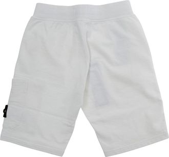 Stone Island Boys Cotton Shorts White