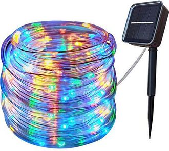 OEM Guirnalda De Luces Navide&ntilde;as Solares, 12 M, 100 Led, 8 Modos, Resistente Al Agua Ip44, 4,5 V, 6 W, Multicolor
