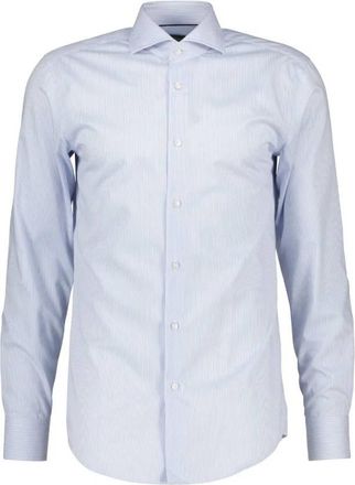 HUGO BOSS H-Hank Striped Cotton Twill Slim-Fit Shirt, Brand Size 40 (Neck Size 15.75)