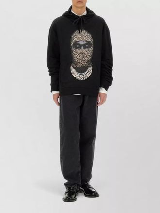 Ih Nom Uh Nit leopard print cotton hoodie