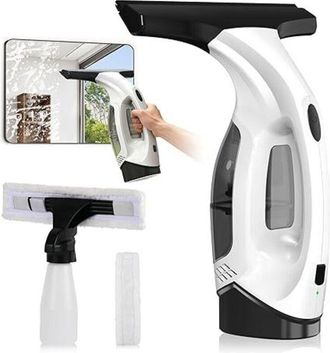 Elle Limpiacristales Inal&aacute;mbrico Con Bater&iacute;a De 30 Minutos De Duraci&oacute;n, Rasqueta De 28 Cm Y Dep&oacute;sito De 150 Ml Para Ventanas, Azulejos Y Espejos