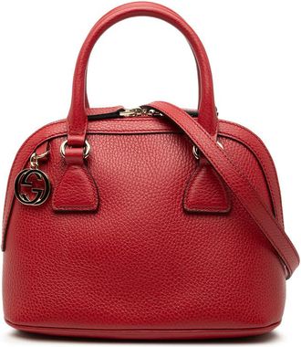 Gucci Pre-owned Gucci Mini Calfskin GG Charm Dome Satchel Ladies C2Q3Y4M9GS75J7PE